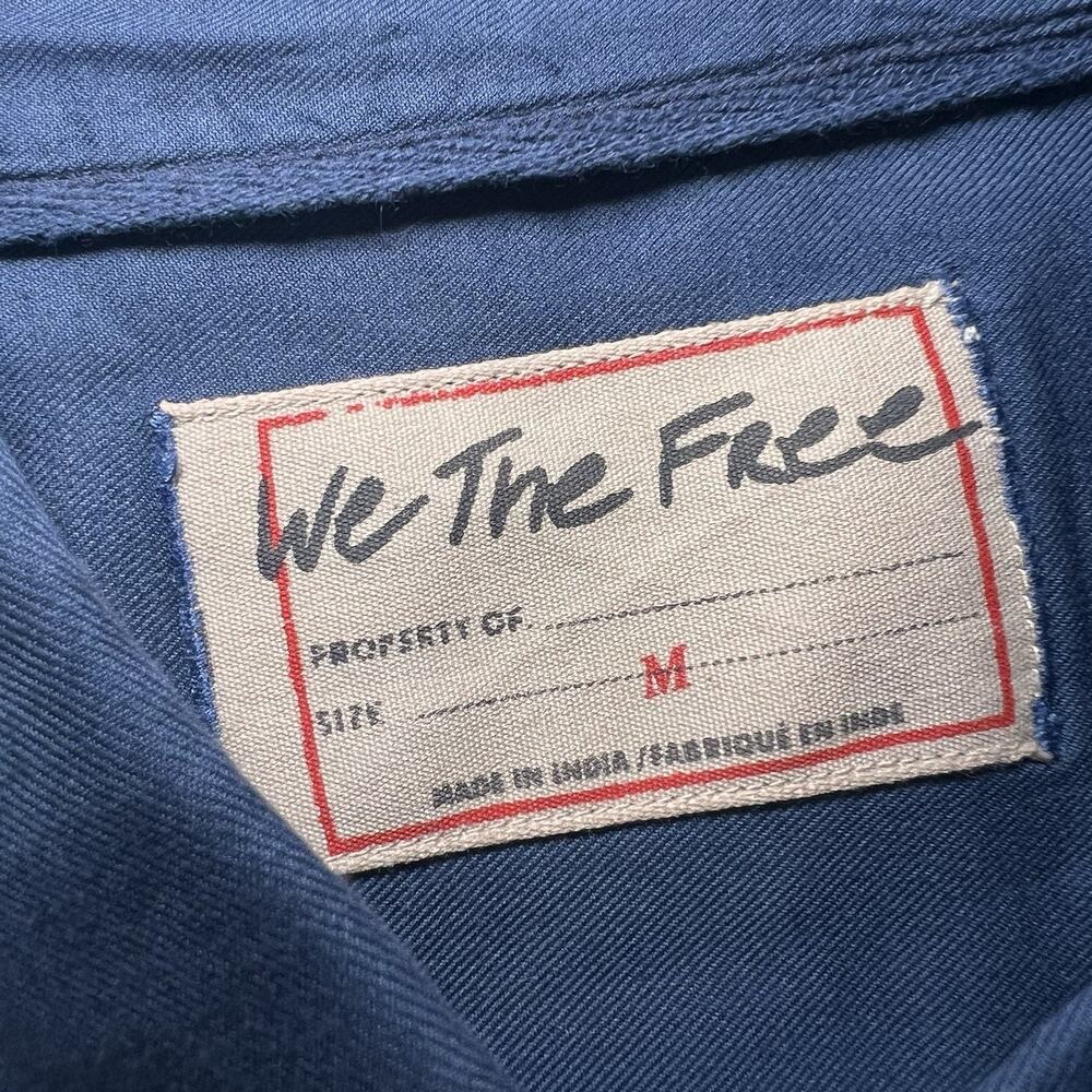 We The Free Shirt Men’s Size M Blue Button Down Long Sleeve 100% Cotton Preppy - Picture 3 of 12
